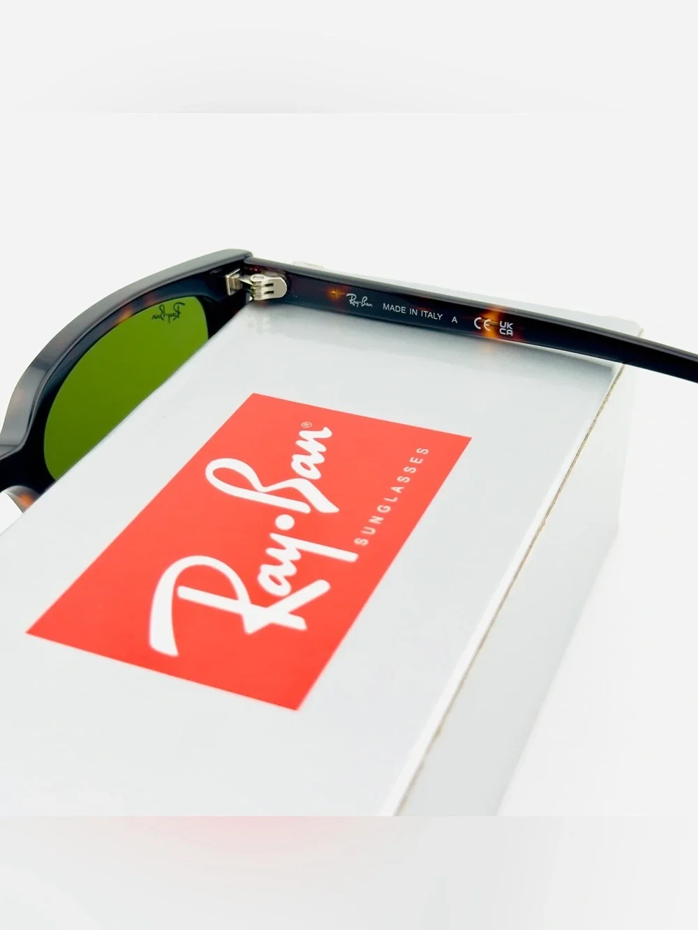 Ray-Ban Sunglasses RB4456 Zaya Bio Based Polished Havana Frame Green Lens UNISEX